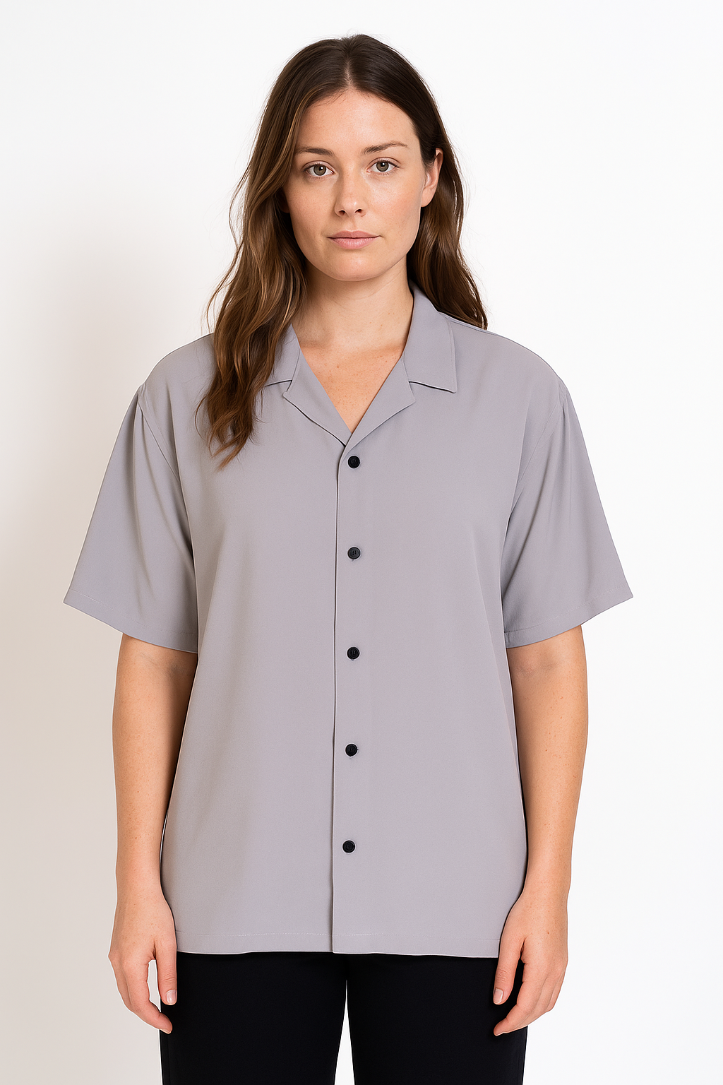 STRADA CLUB Bowling Shirt- Light Grey - STRADA
