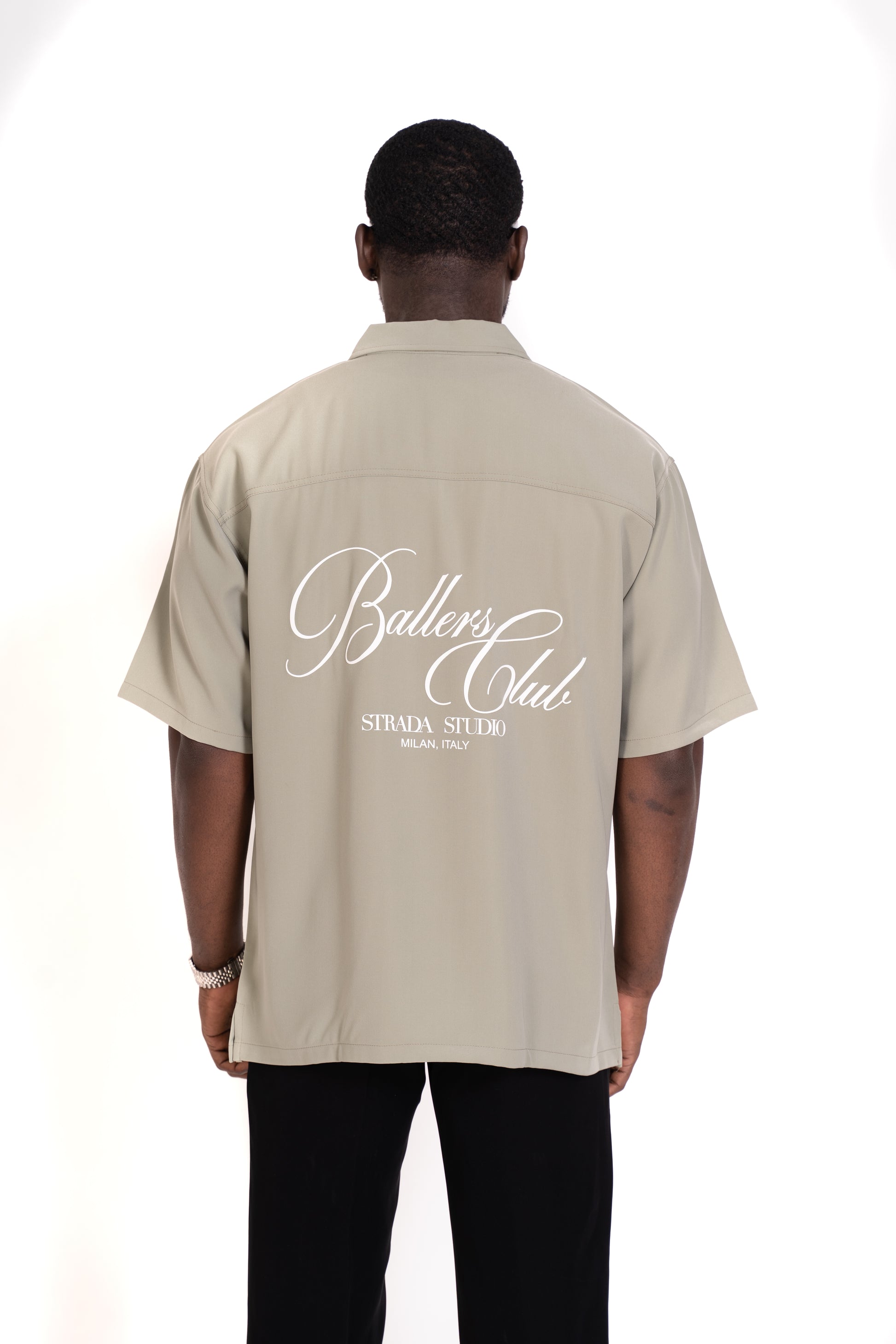 STRADA CLUB Bowling Shirt - Sage Green - STRADA